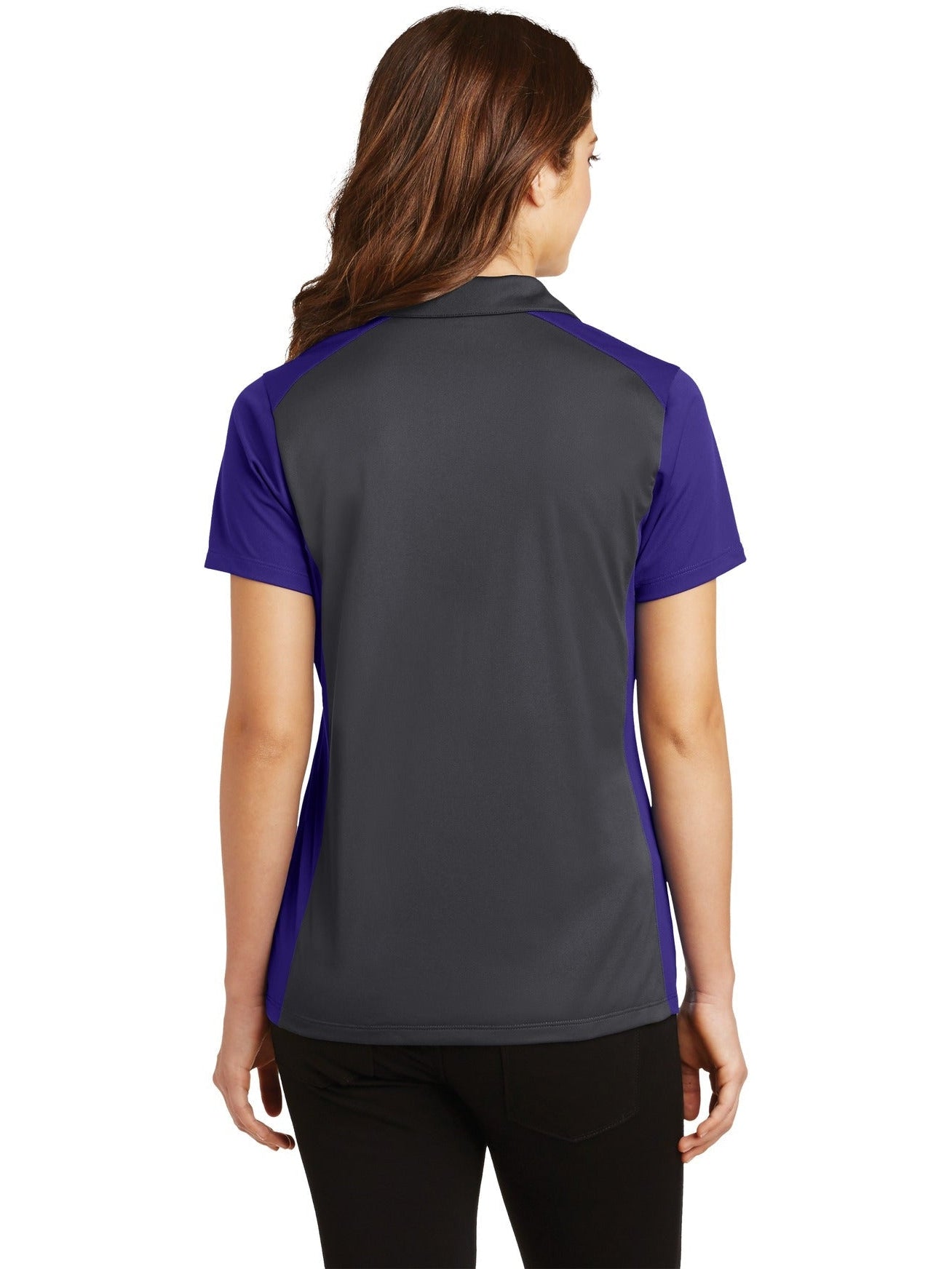 Sport-Tek Ladies Colorblock Micropique Sport-Wick Polo