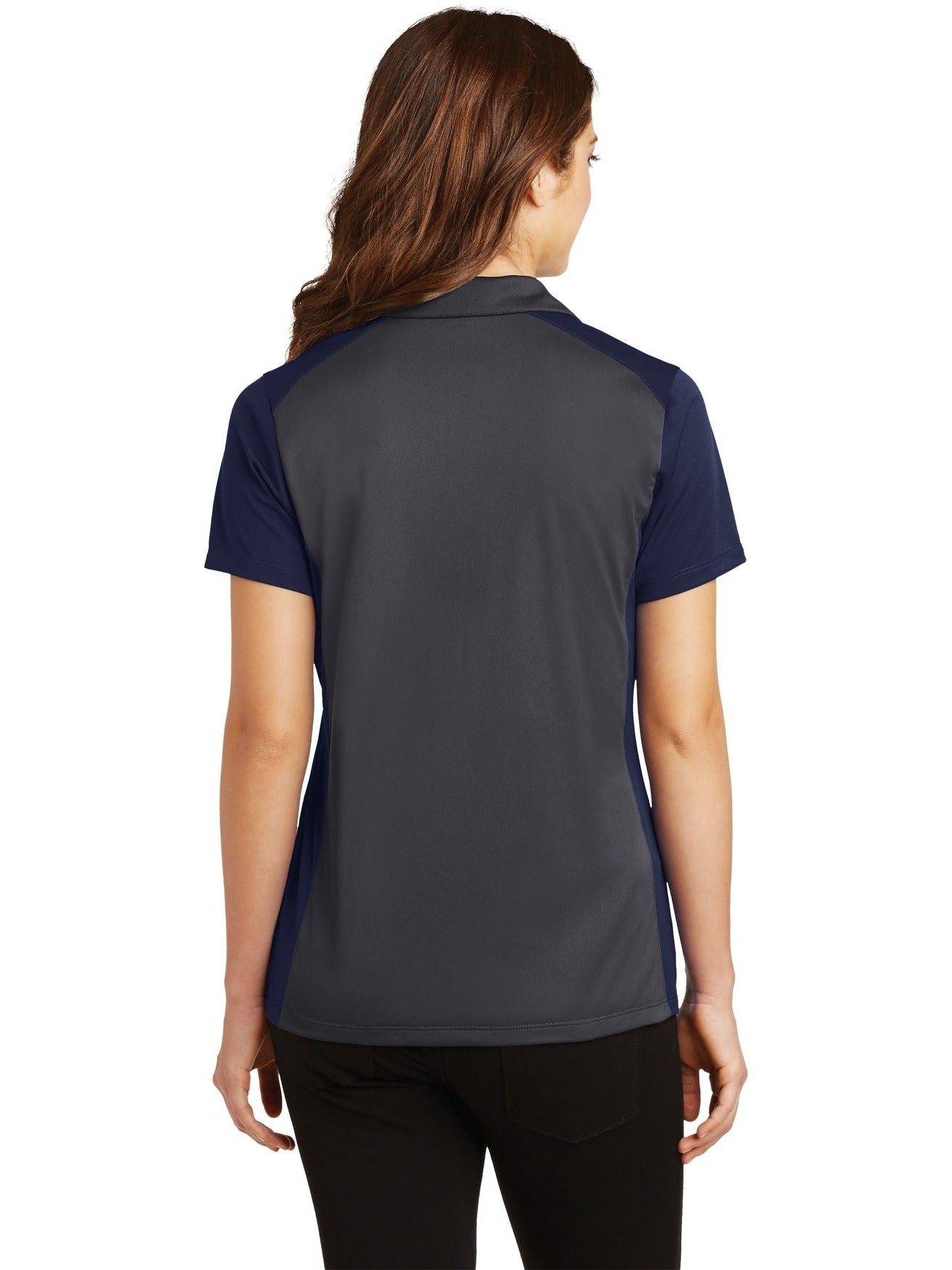 Sport-Tek Ladies Colorblock Micropique Sport-Wick Polo