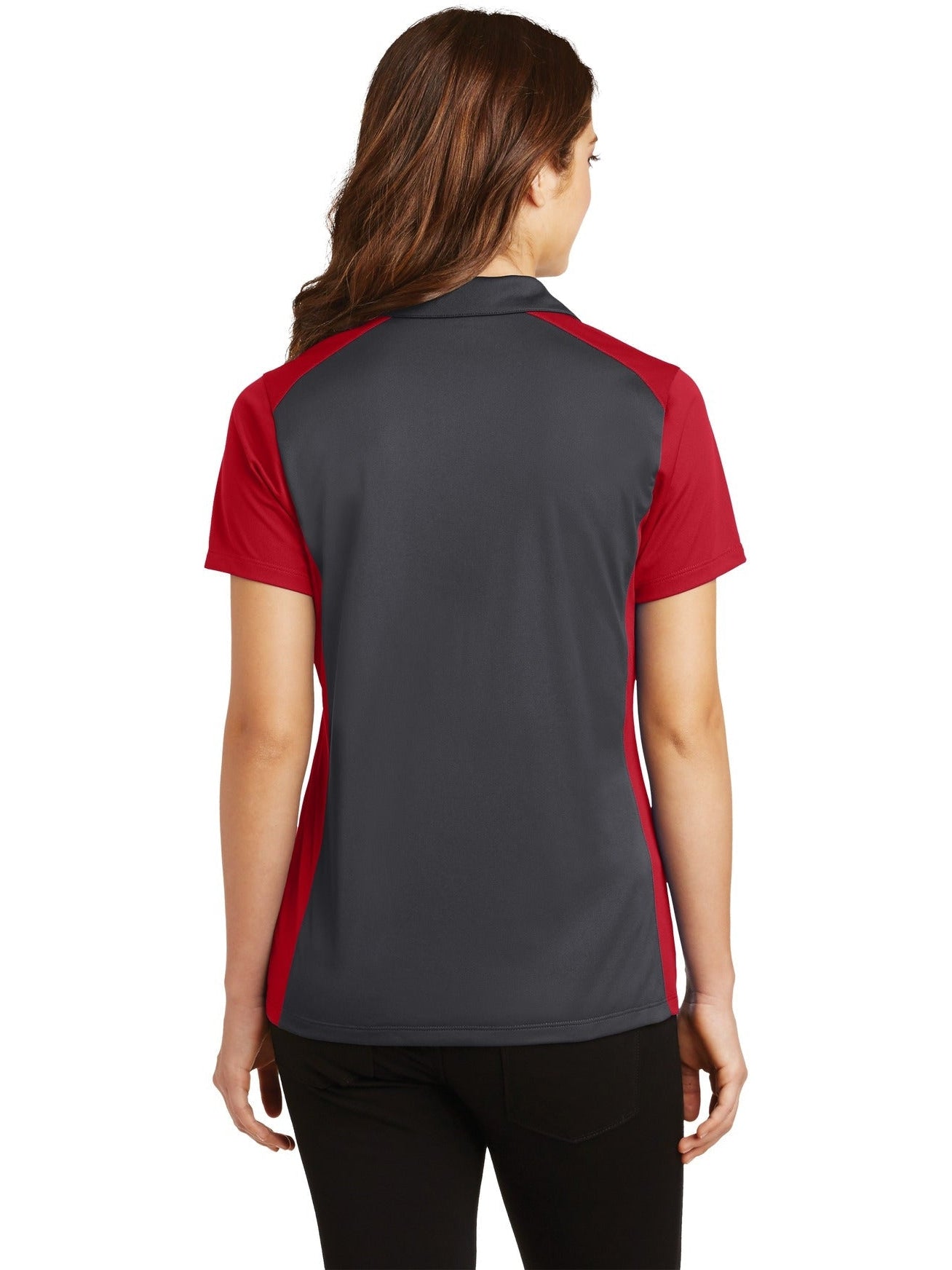 Sport-Tek Ladies Colorblock Micropique Sport-Wick Polo