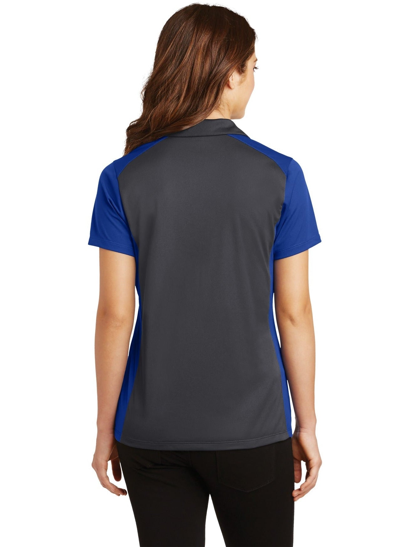 Sport-Tek Ladies Colorblock Micropique Sport-Wick Polo