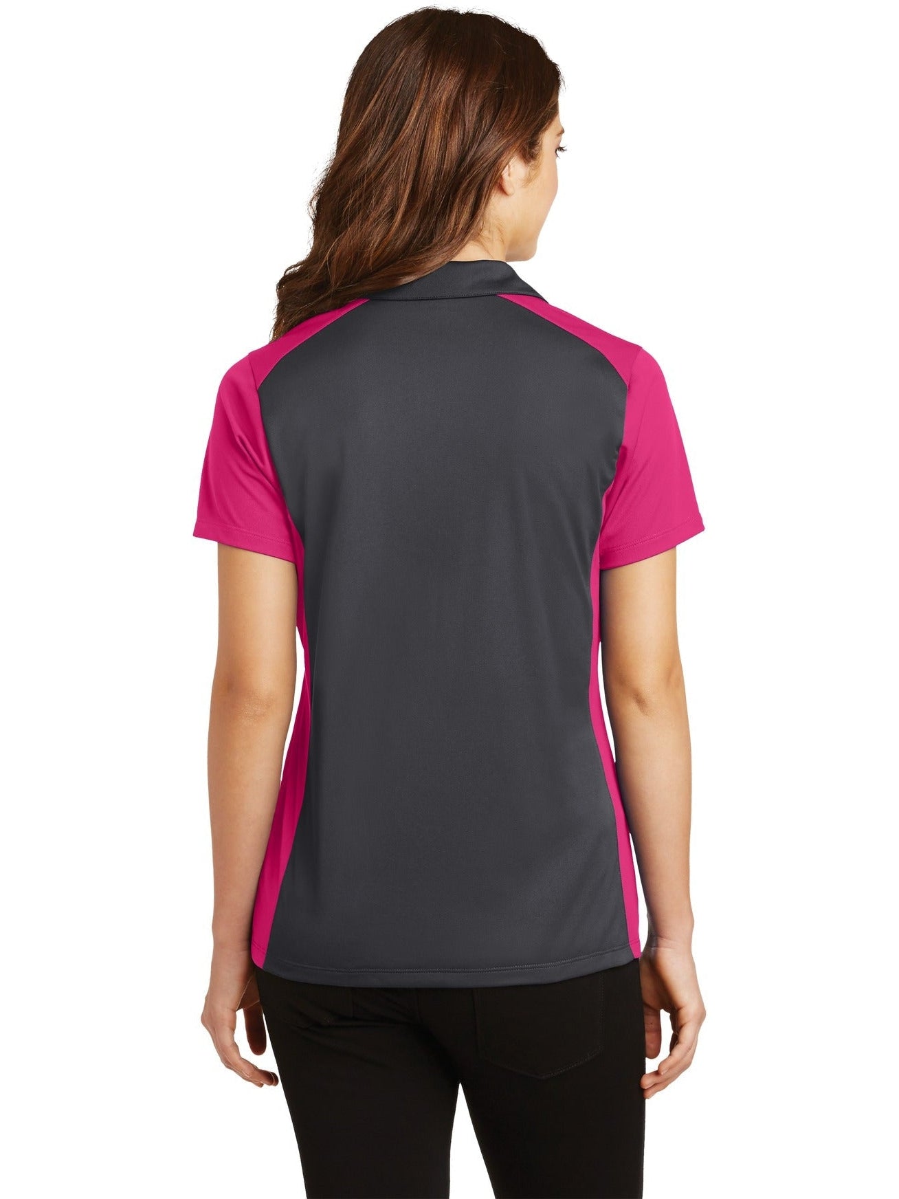 Sport-Tek Ladies Colorblock Micropique Sport-Wick Polo
