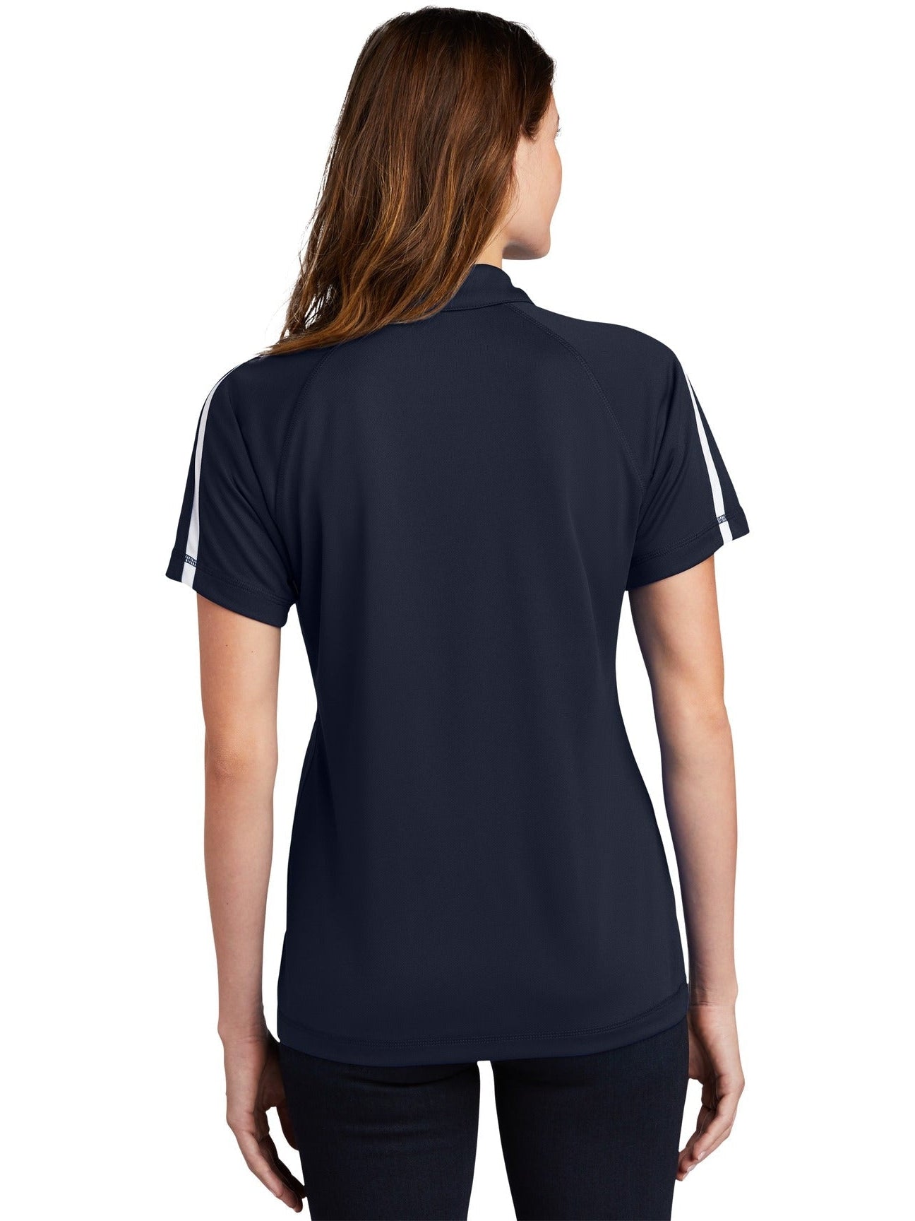Sport-Tek Ladies Micro-Mesh Colorblock Polo