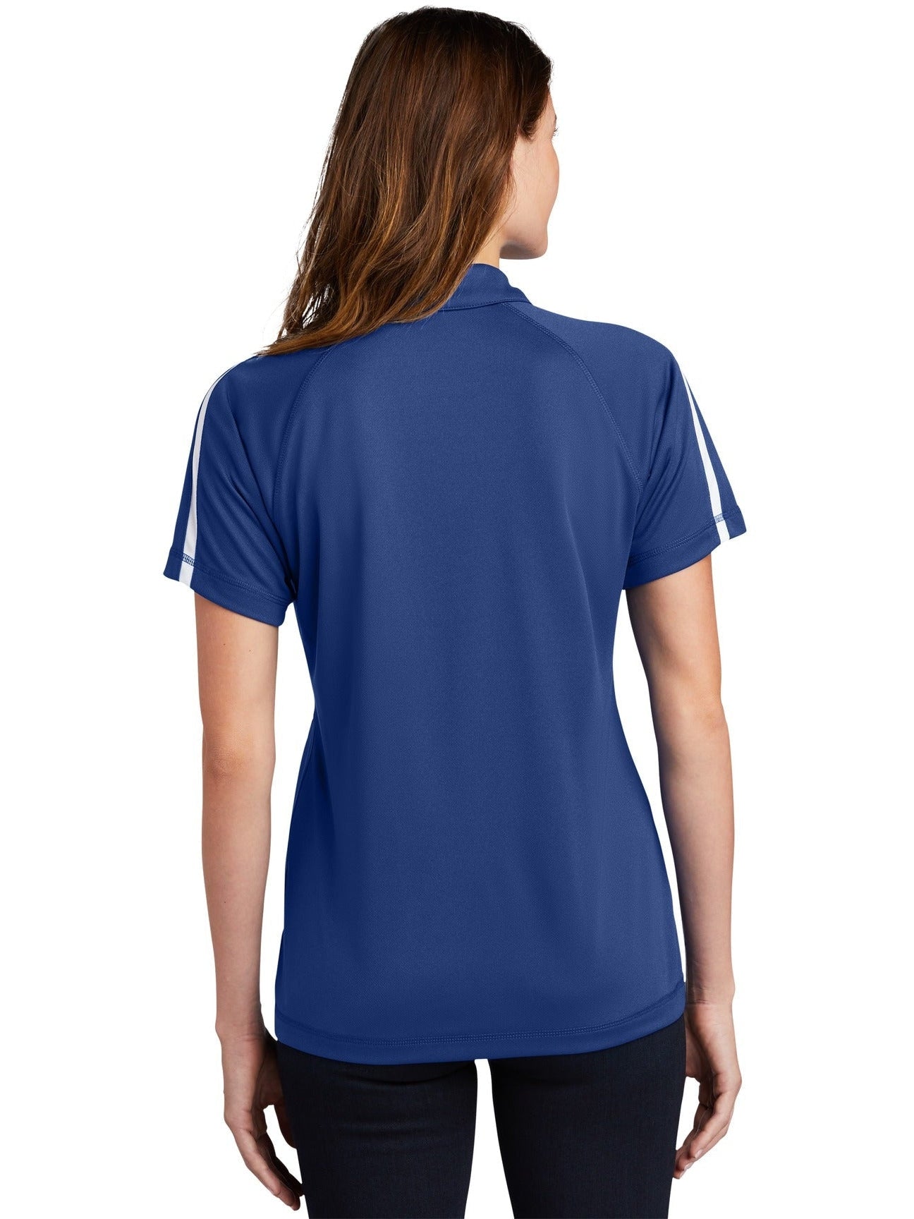 Sport-Tek Ladies Micro-Mesh Colorblock Polo
