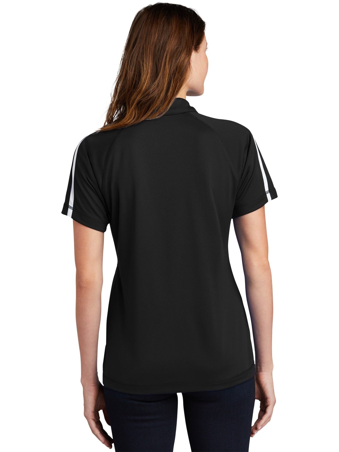 Sport-Tek Ladies Micro-Mesh Colorblock Polo
