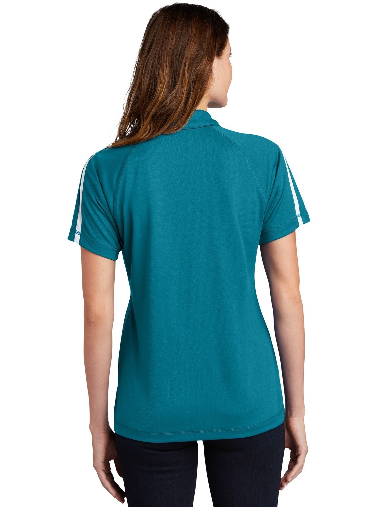 Sport-Tek Ladies Micro-Mesh Colorblock Polo