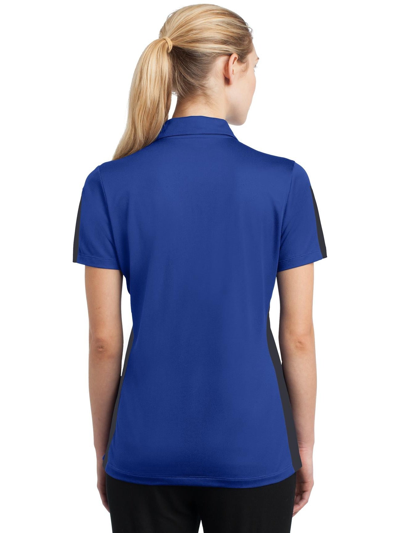Sport-Tek Ladies PosiCharge Active Textured Colorblock Polo