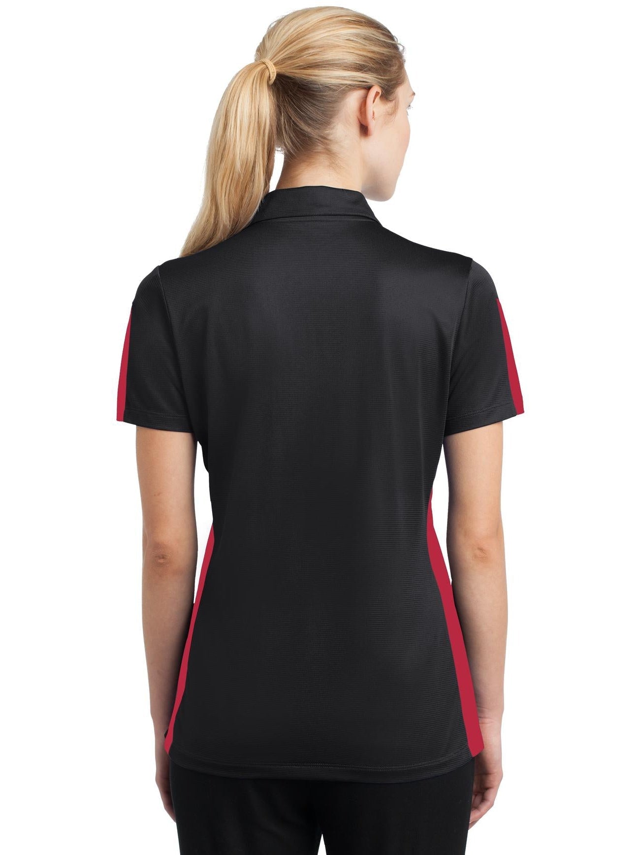 Sport-Tek Ladies PosiCharge Active Textured Colorblock Polo