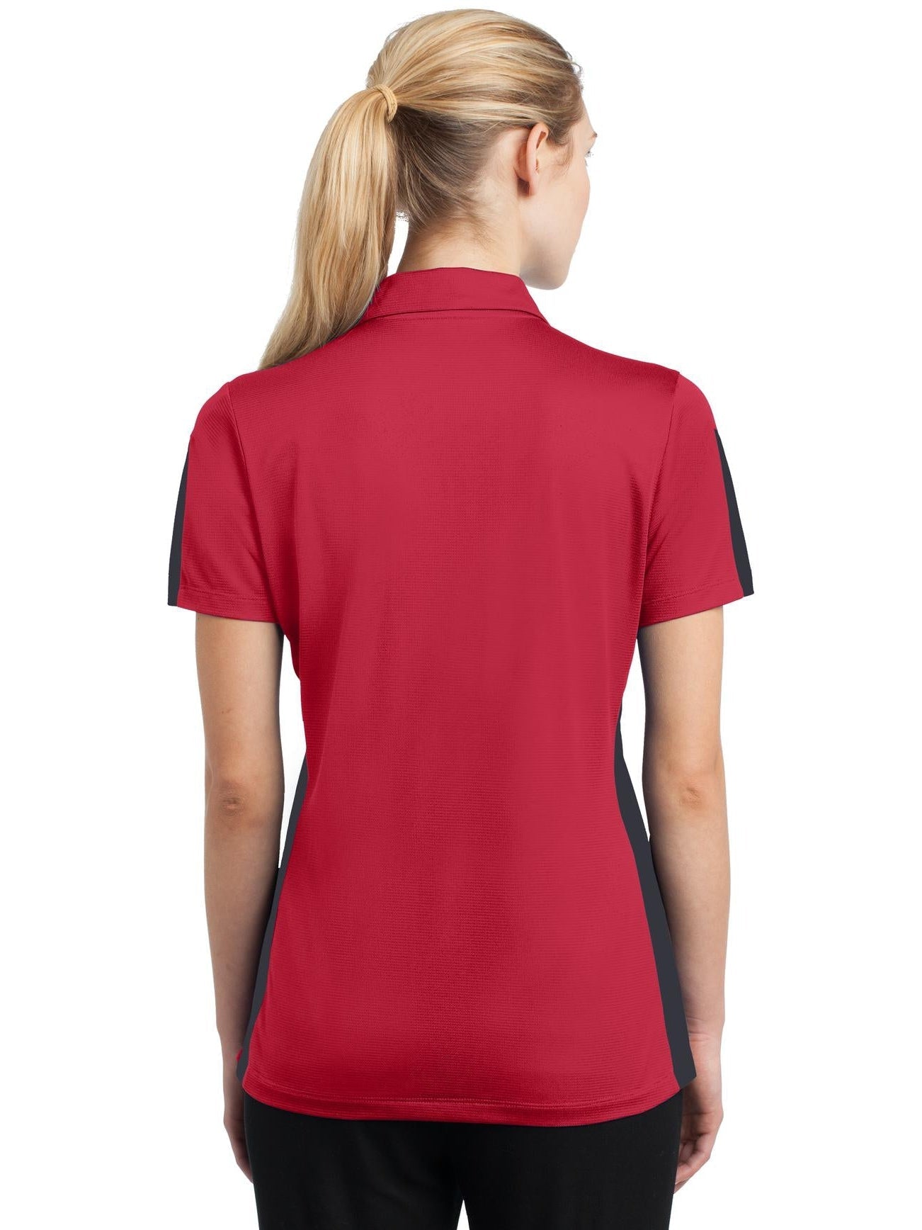 Sport-Tek Ladies PosiCharge Active Textured Colorblock Polo