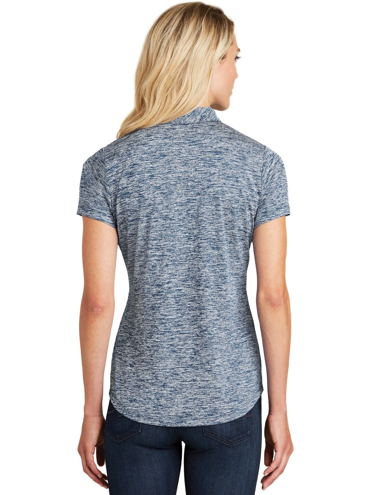 Sport-Tek Ladies PosiCharge Electric Heather Polo
