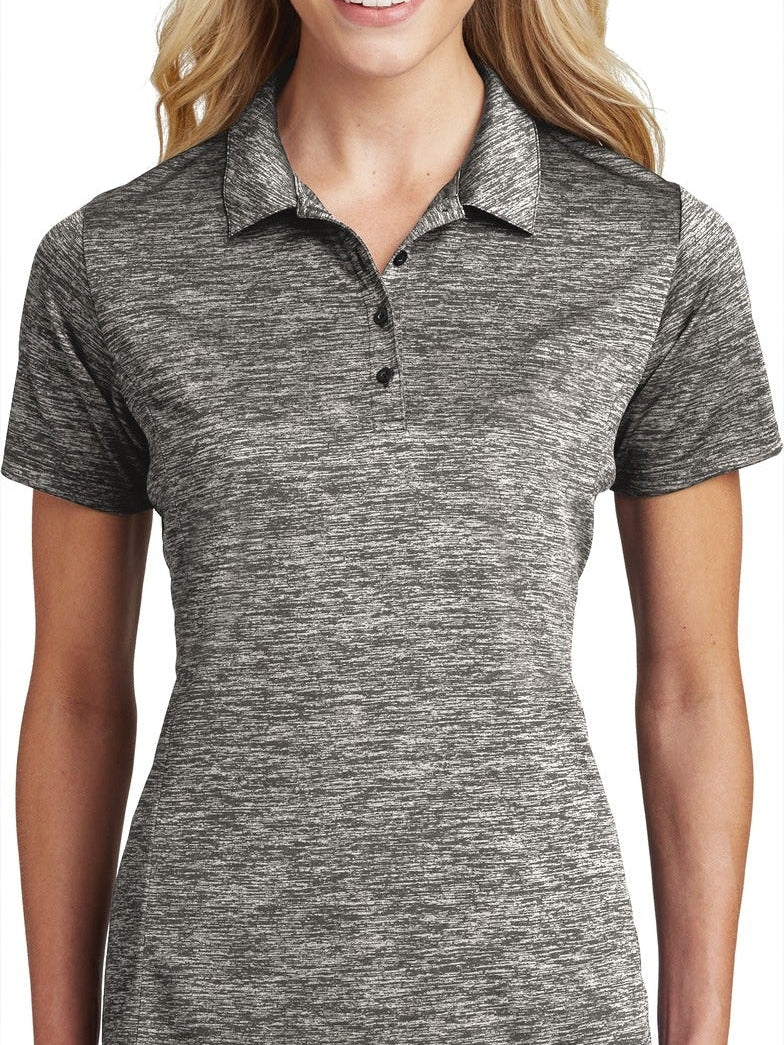 Sport-Tek Ladies PosiCharge Electric Heather Polo
