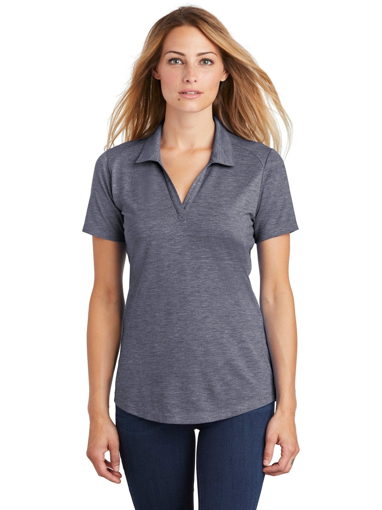 Sport-Tek Ladies PosiCharge Tri-Blend Wicking Polo