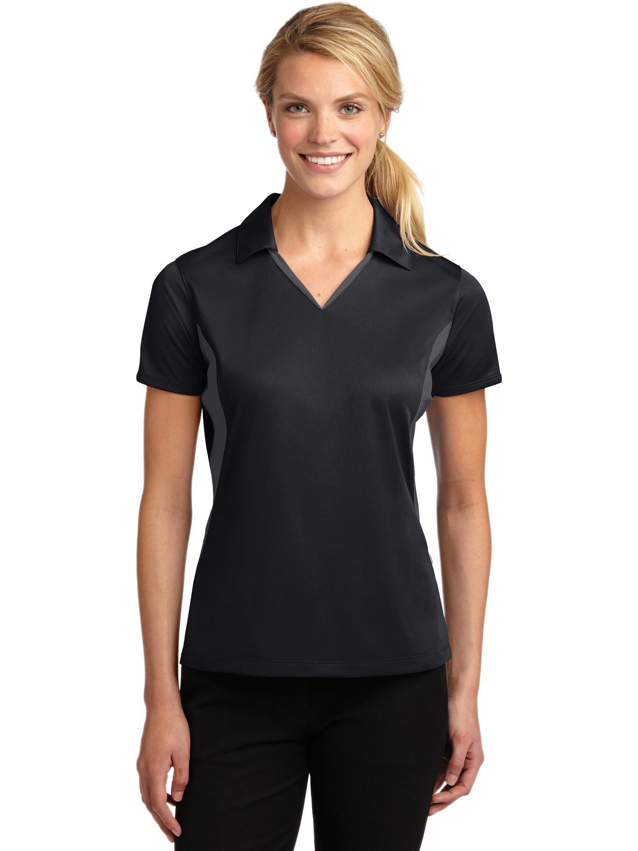 Sport-Tek Ladies Side Blocked Micropique Polo