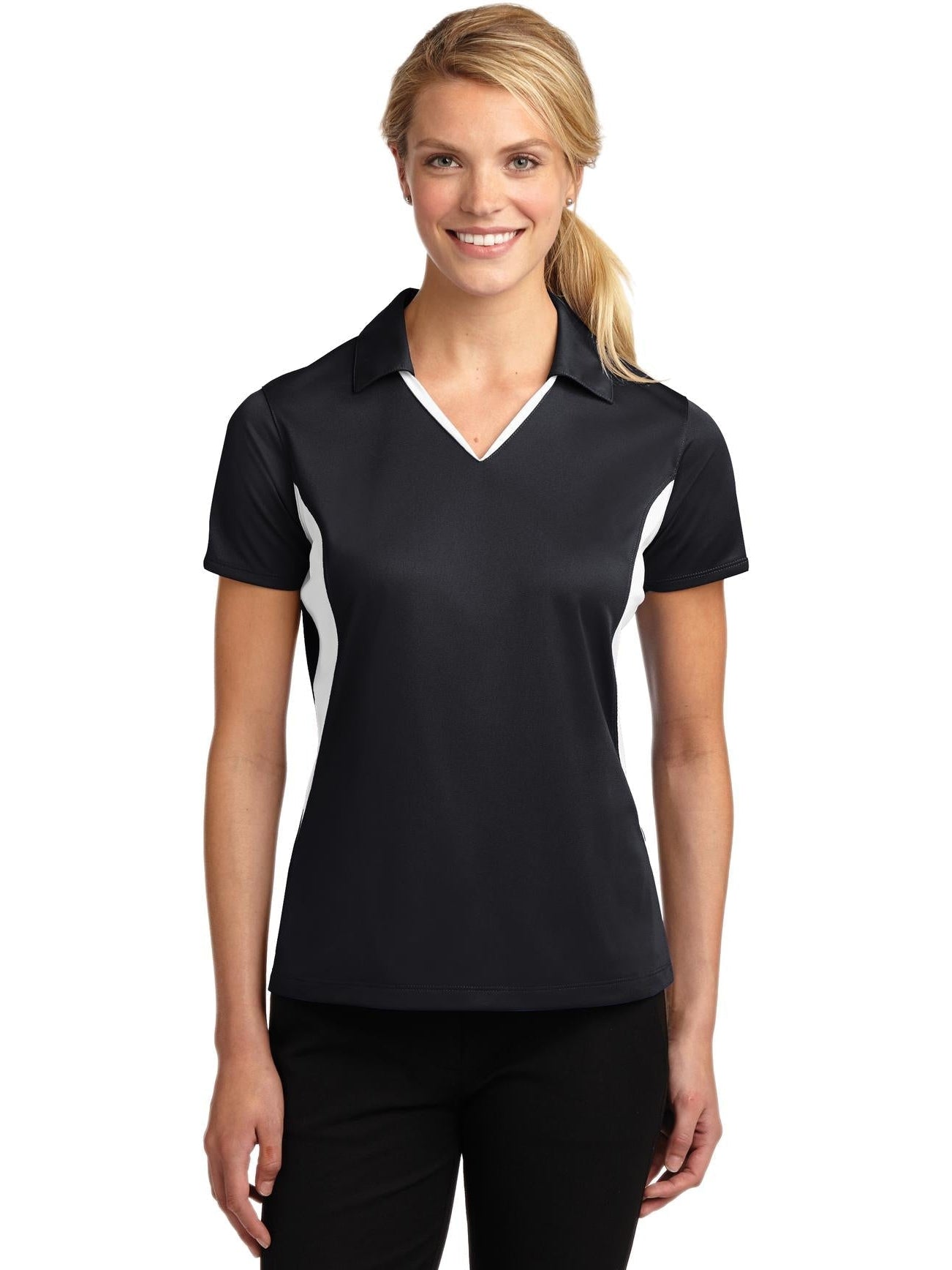 Sport-Tek Ladies Side Blocked Micropique Polo