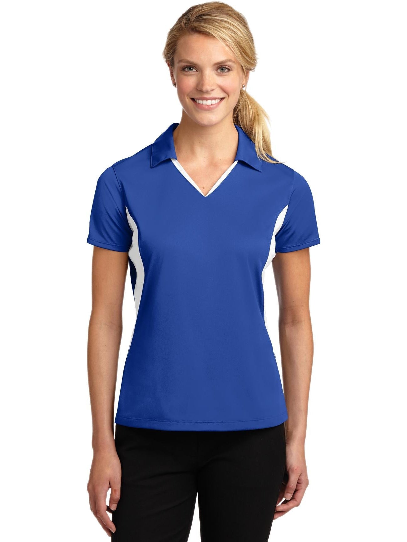 Sport-Tek Ladies Side Blocked Micropique Polo