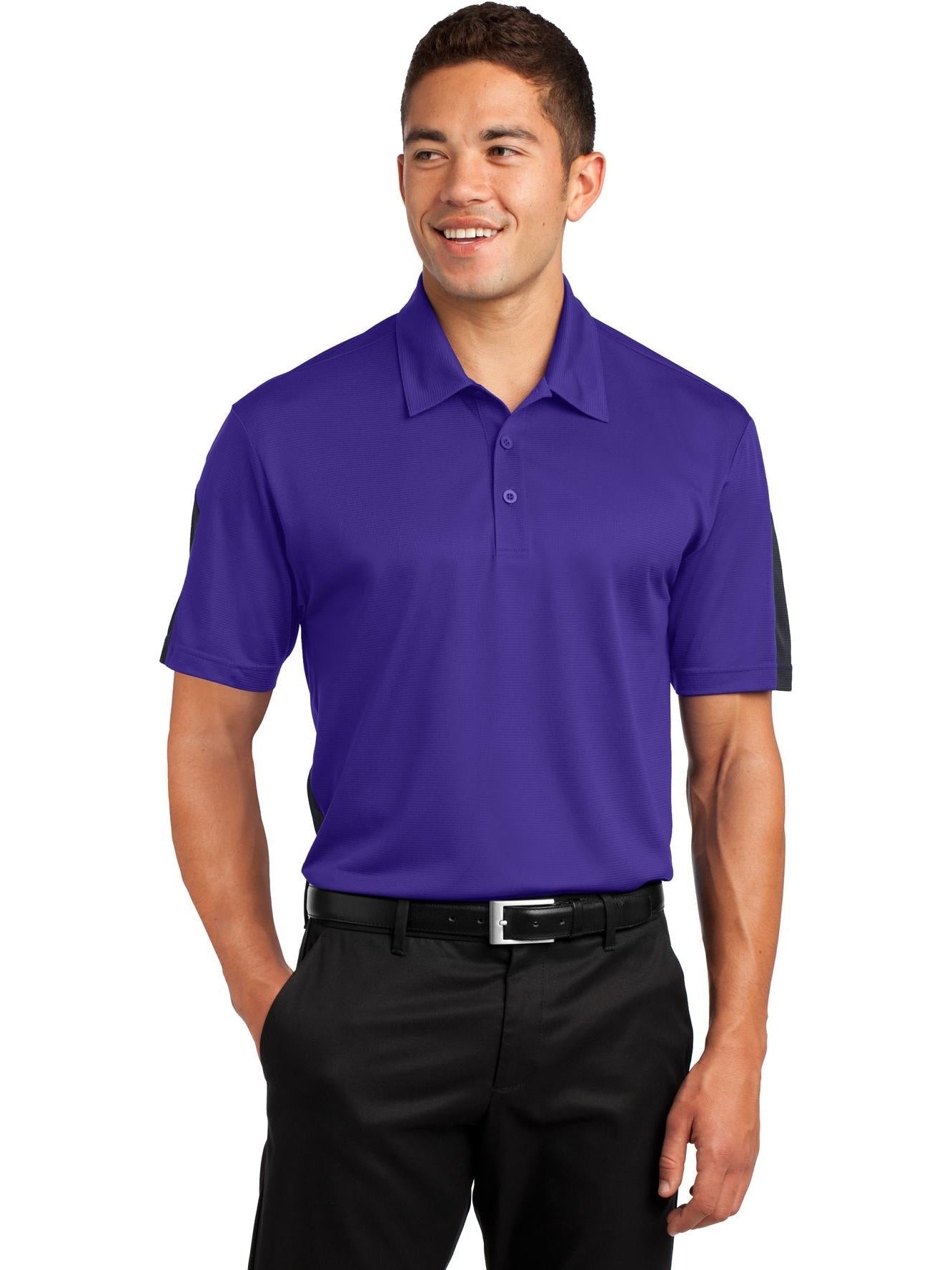 Sport-Tek PosiCharge Active Textured Colorblock Polo