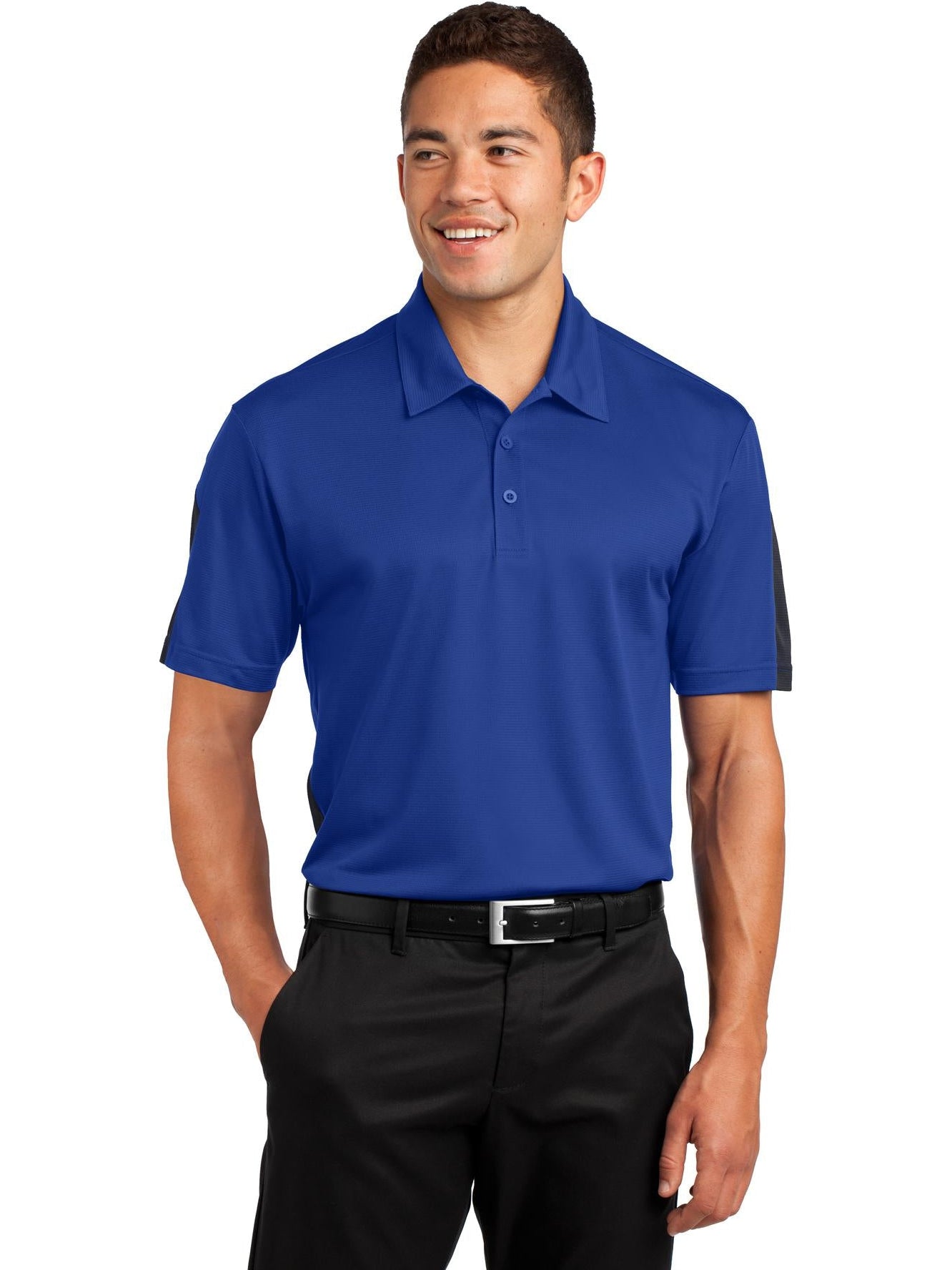 Sport-Tek PosiCharge Active Textured Colorblock Polo