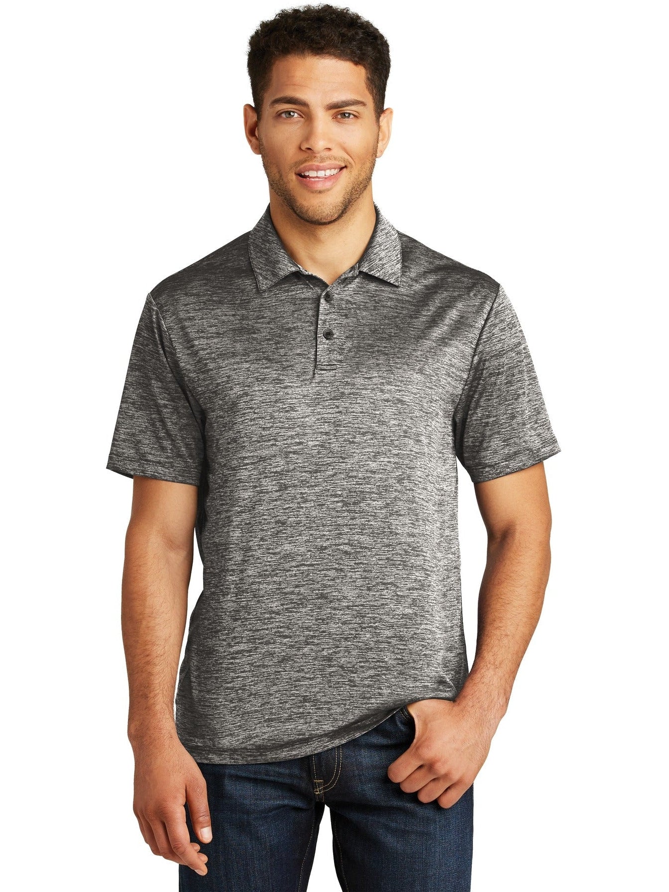Sport-Tek PosiCharge Electric Heather Polo
