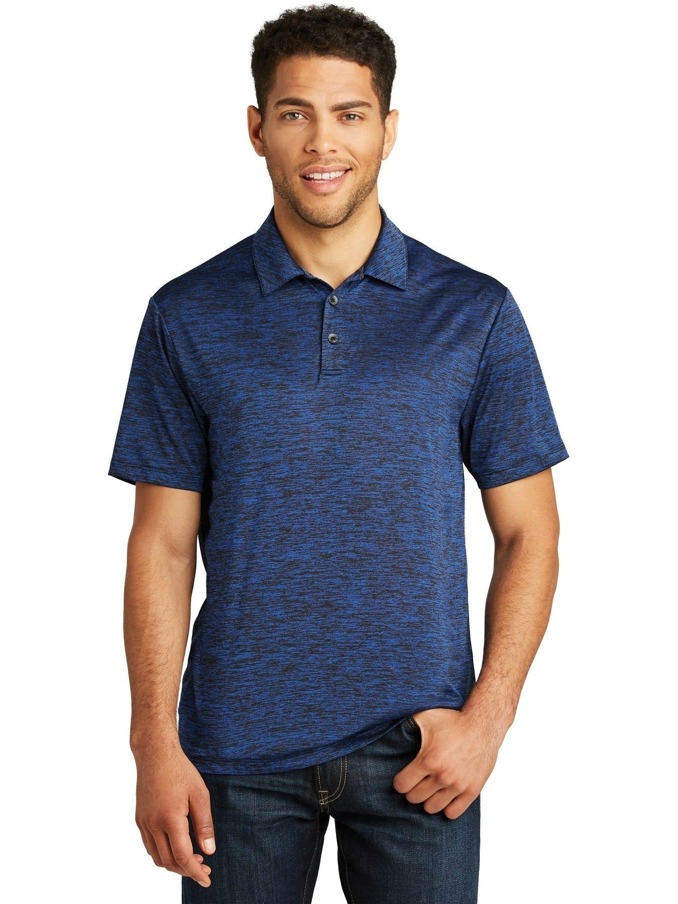Sport-Tek PosiCharge Electric Heather Polo