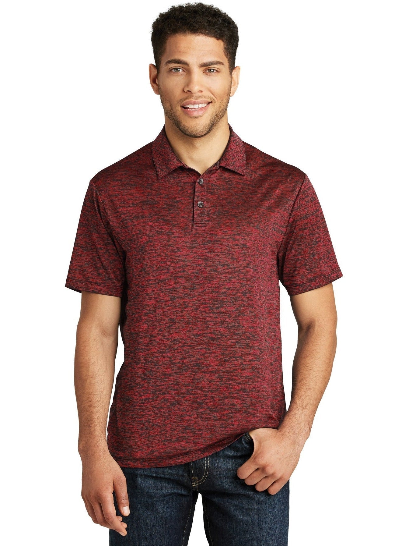 Sport-Tek PosiCharge Electric Heather Polo
