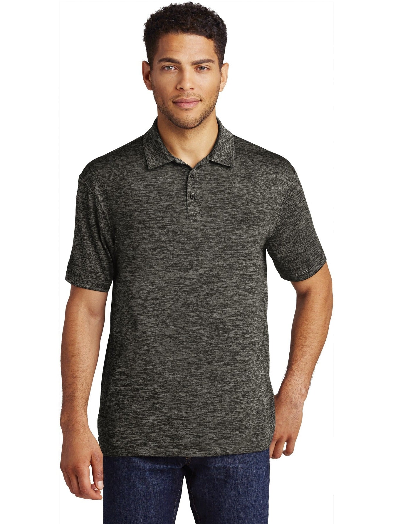 Sport-Tek PosiCharge Electric Heather Polo