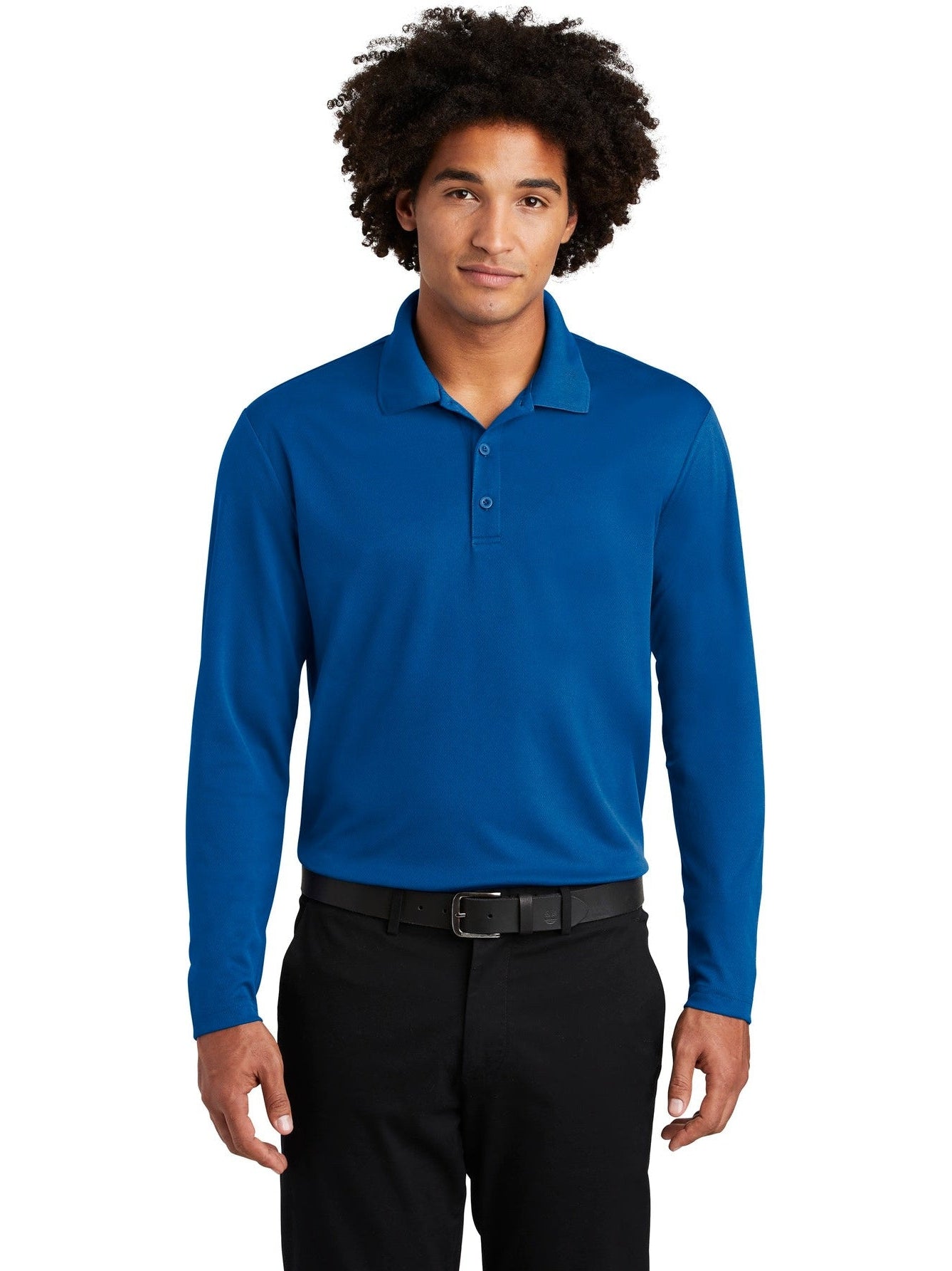 Sport-Tek PosiCharge RacerMesh Long Sleeve Polo