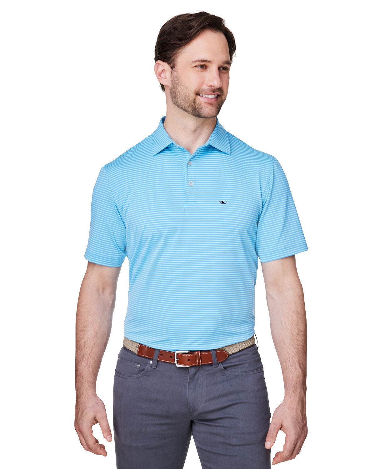 Vineyard Vines Bradley Stripe Sankaty Polo