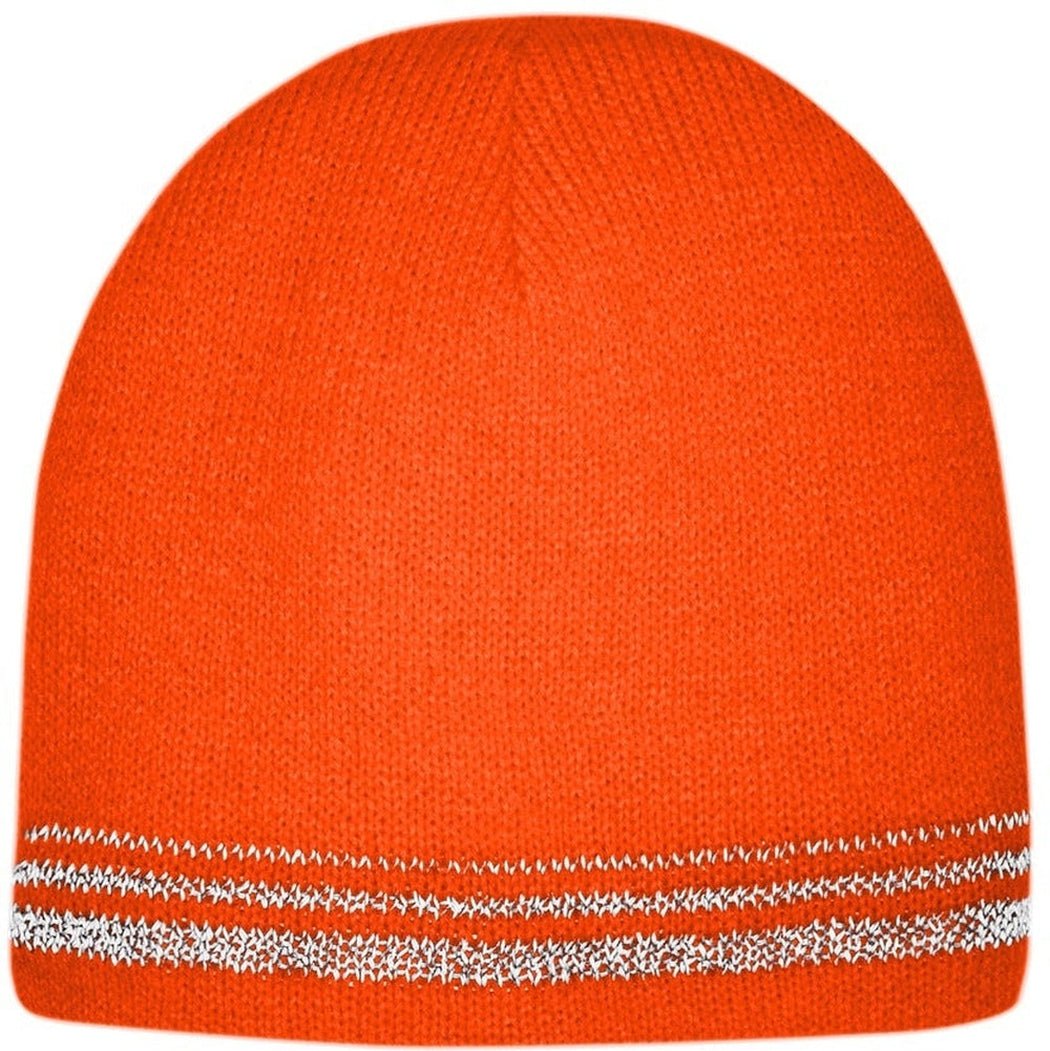 CornerStone Lined Enhanced Visibility With Reflective Stripes Beanie - JL Franklins