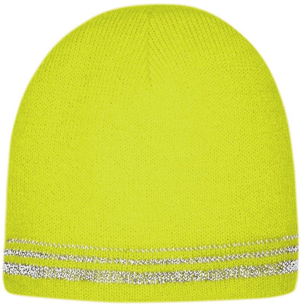 CornerStone Lined Enhanced Visibility With Reflective Stripes Beanie - JL Franklins