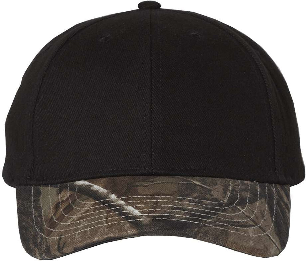 Kati Solid Crown with Camo Visor Cap - JL Franklins