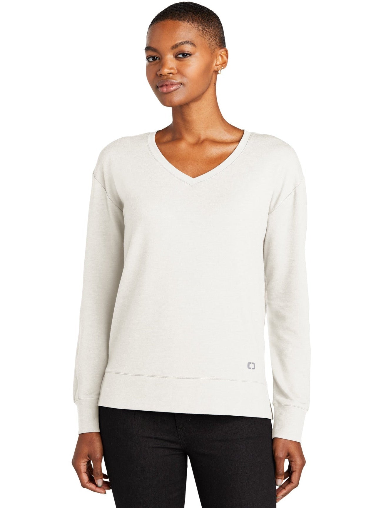 OGIO Ladies Luuma Flex Long Sleeve V - Neck - JL Franklins