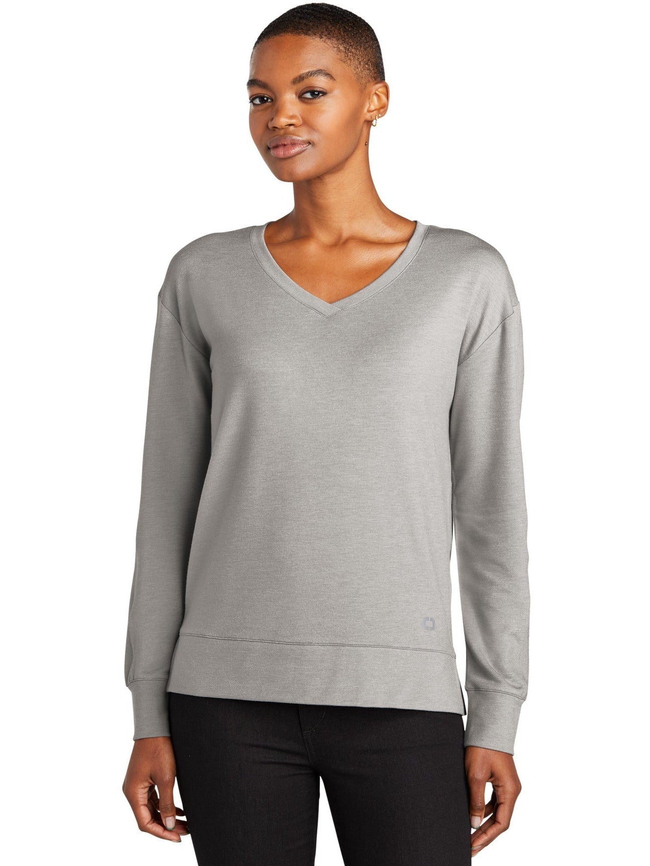 OGIO Ladies Luuma Flex Long Sleeve V - Neck - JL Franklins