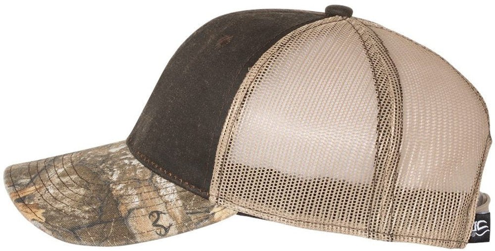 Outdoor Cap Distressed Camo Mesh - Back Cap - JL Franklins
