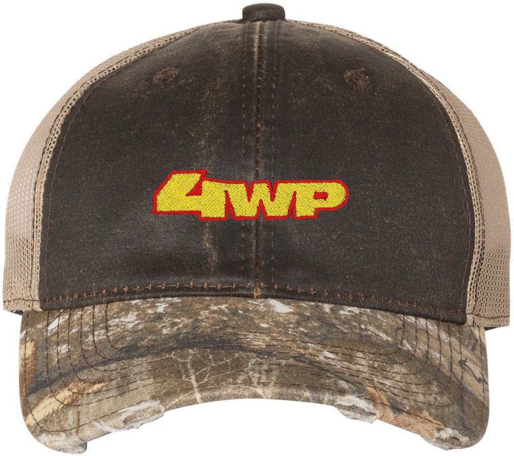 Outdoor Cap Distressed Camo Mesh - Back Cap - JL Franklins
