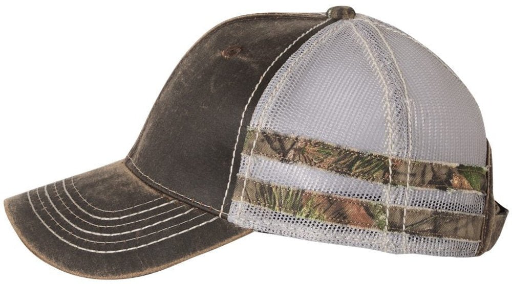 Outdoor Cap Frayed Camo Stripes Mesh - Back Cap - JL Franklins
