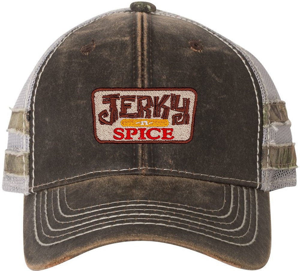 Outdoor Cap Frayed Camo Stripes Mesh - Back Cap - JL Franklins