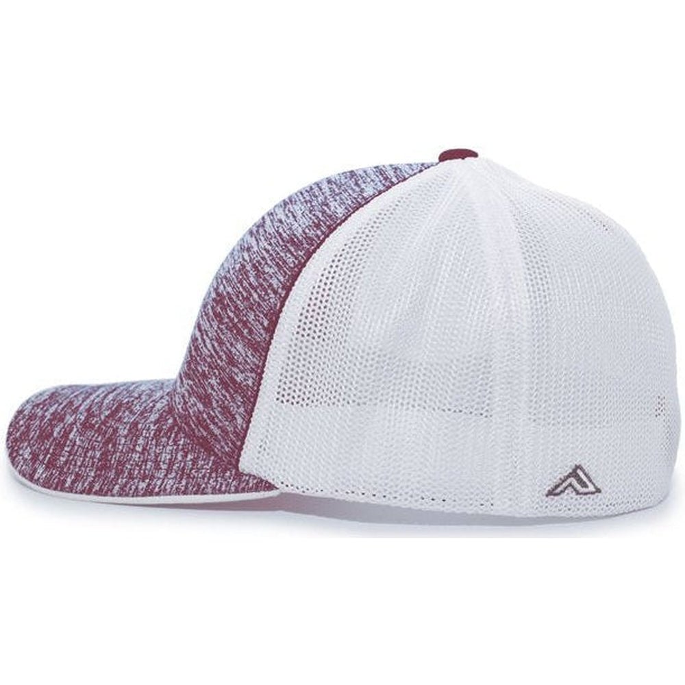 Pacific Headwear Aggressive Heather Trucker Flexfit Cap - JL Franklins