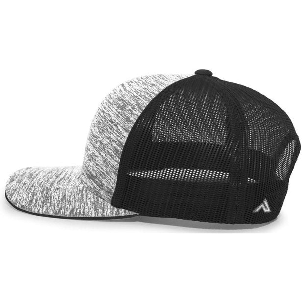 Pacific Headwear Aggressive Heather Trucker Snapback Cap - JL Franklins