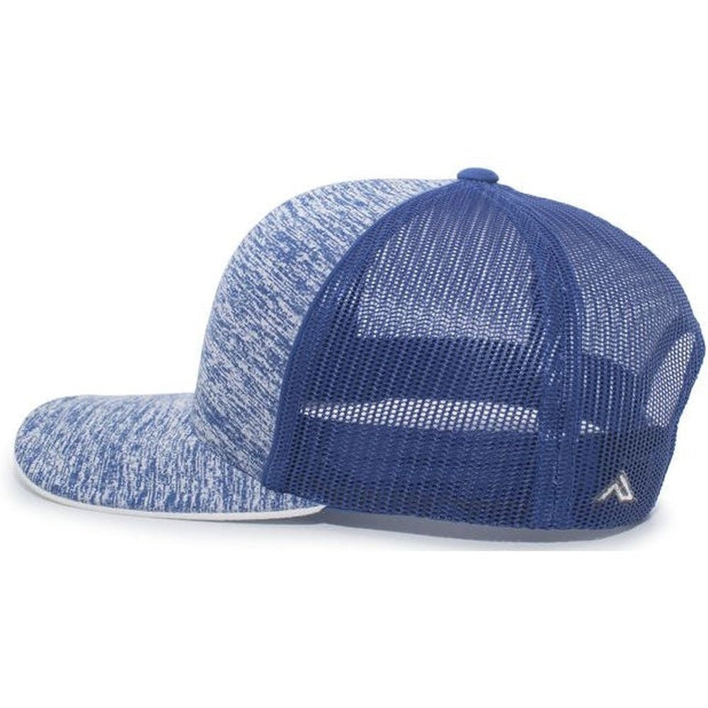 Pacific Headwear Aggressive Heather Trucker Snapback Cap - JL Franklins