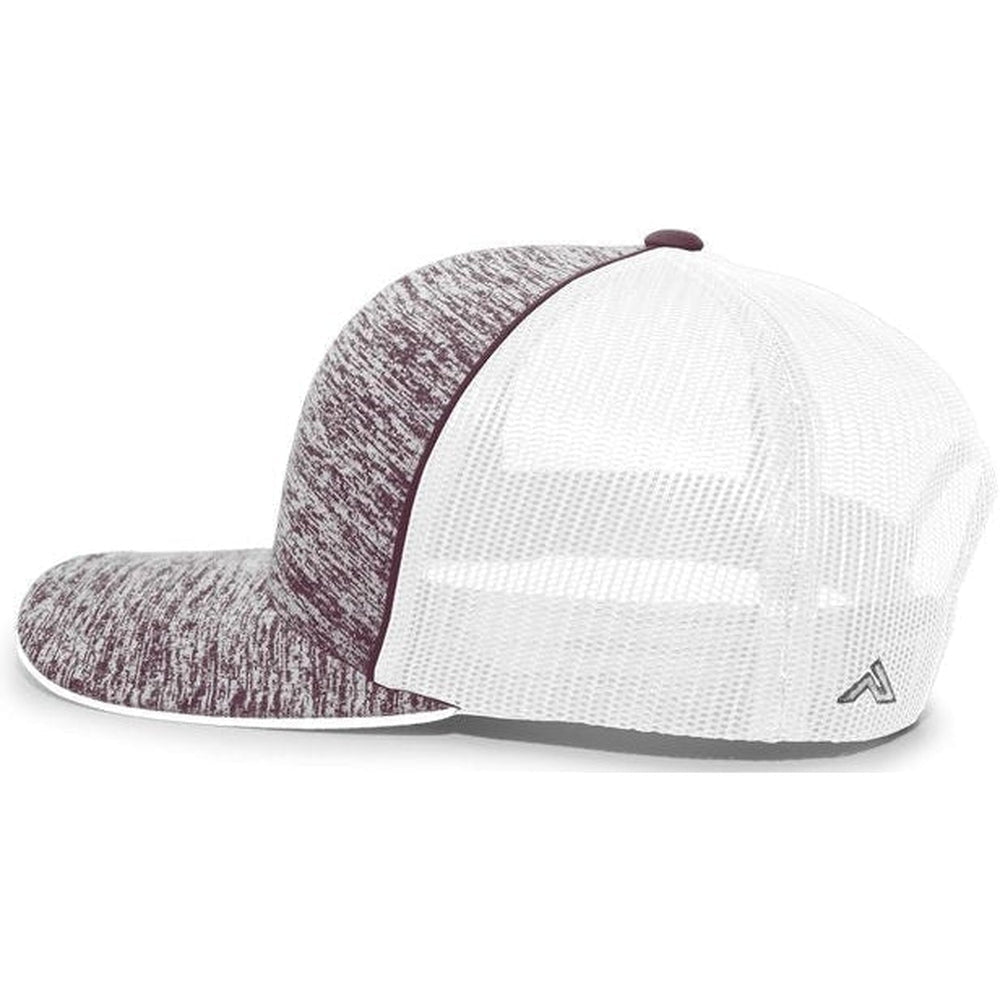 Pacific Headwear Aggressive Heather Trucker Snapback Cap - JL Franklins