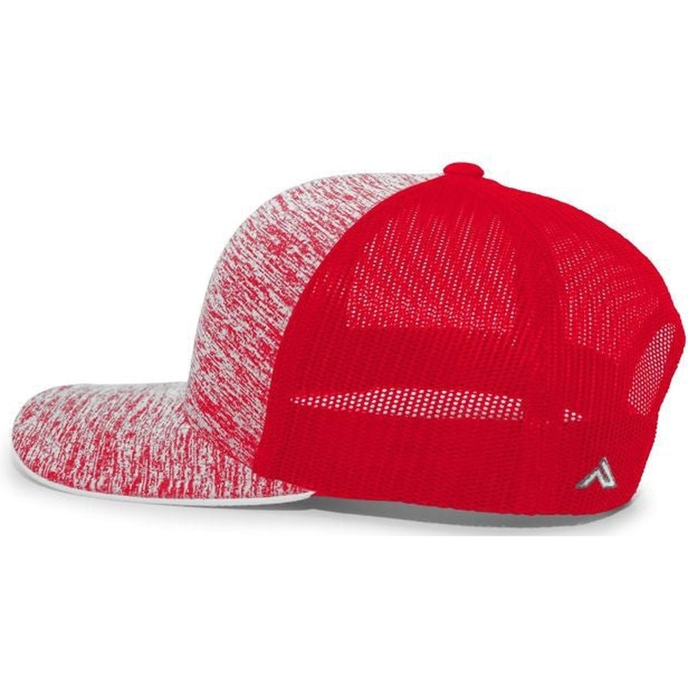 Pacific Headwear Aggressive Heather Trucker Snapback Cap - JL Franklins