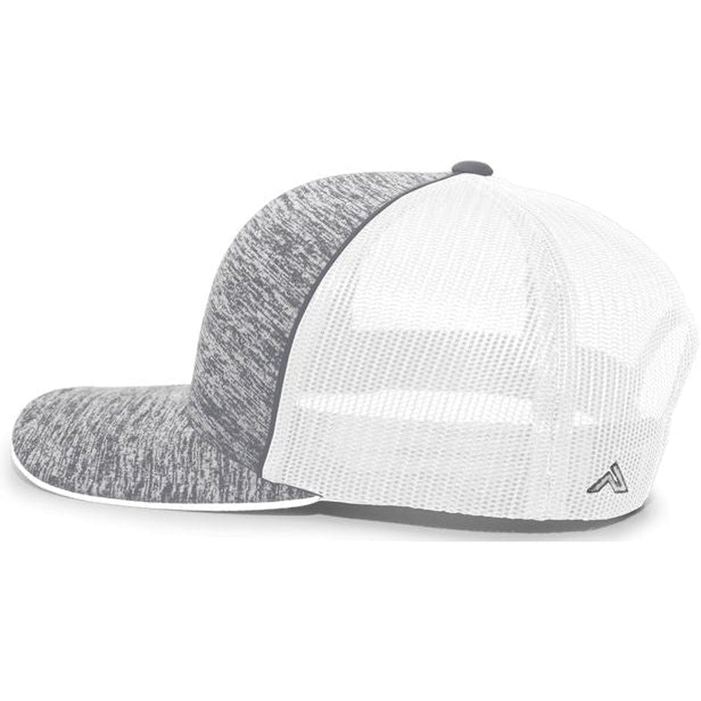 Pacific Headwear Aggressive Heather Trucker Snapback Cap - JL Franklins