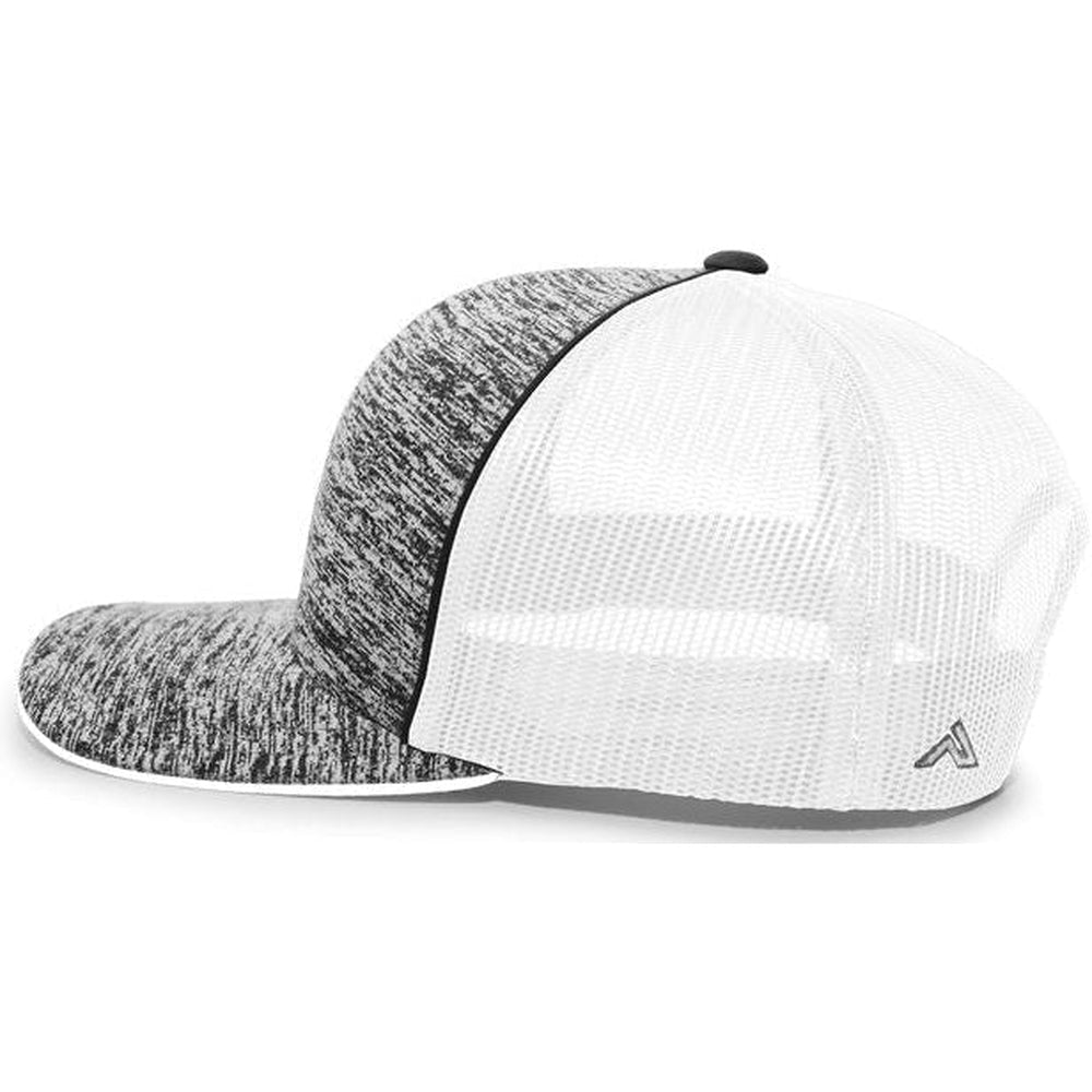 Pacific Headwear Aggressive Heather Trucker Snapback Cap - JL Franklins