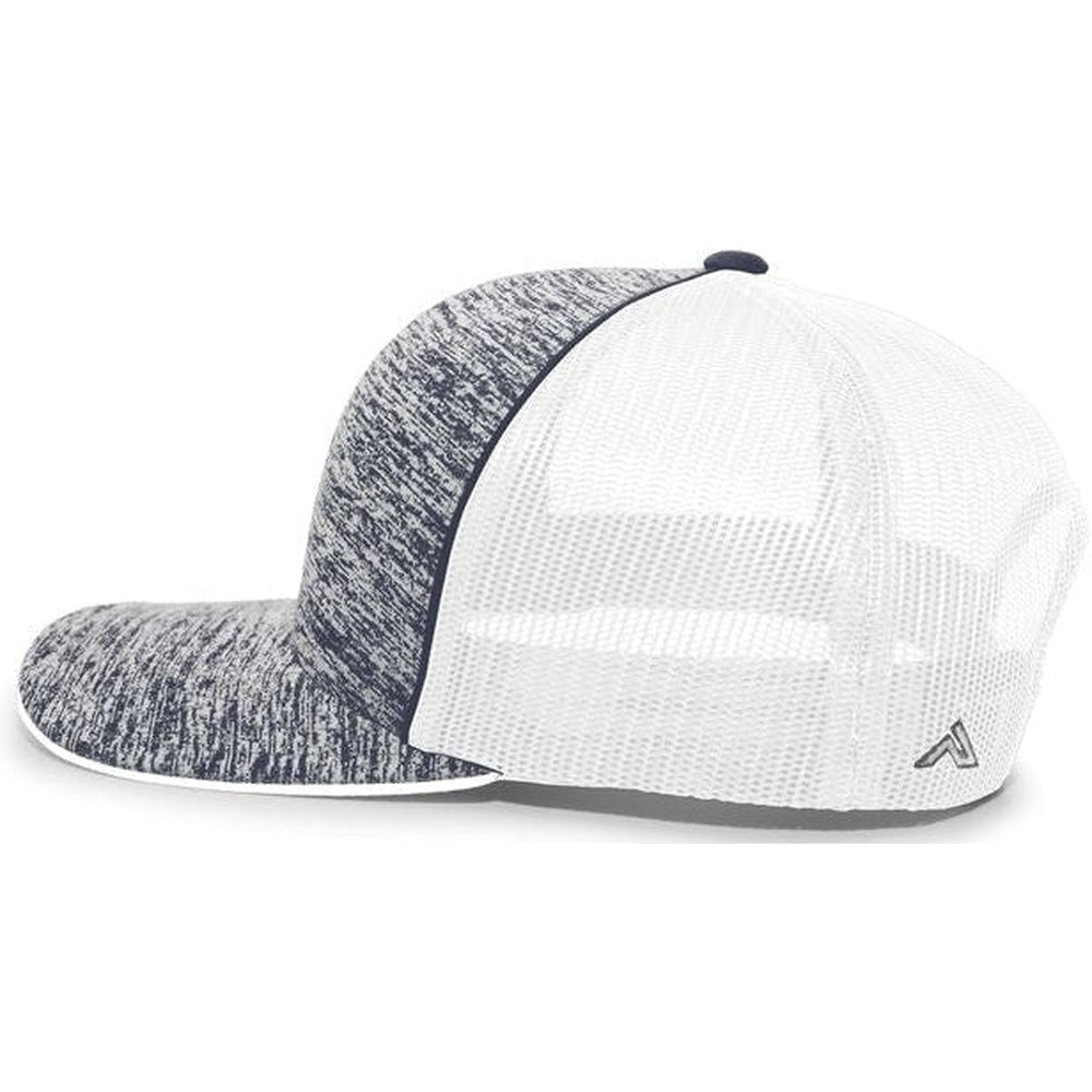 Pacific Headwear Aggressive Heather Trucker Snapback Cap - JL Franklins