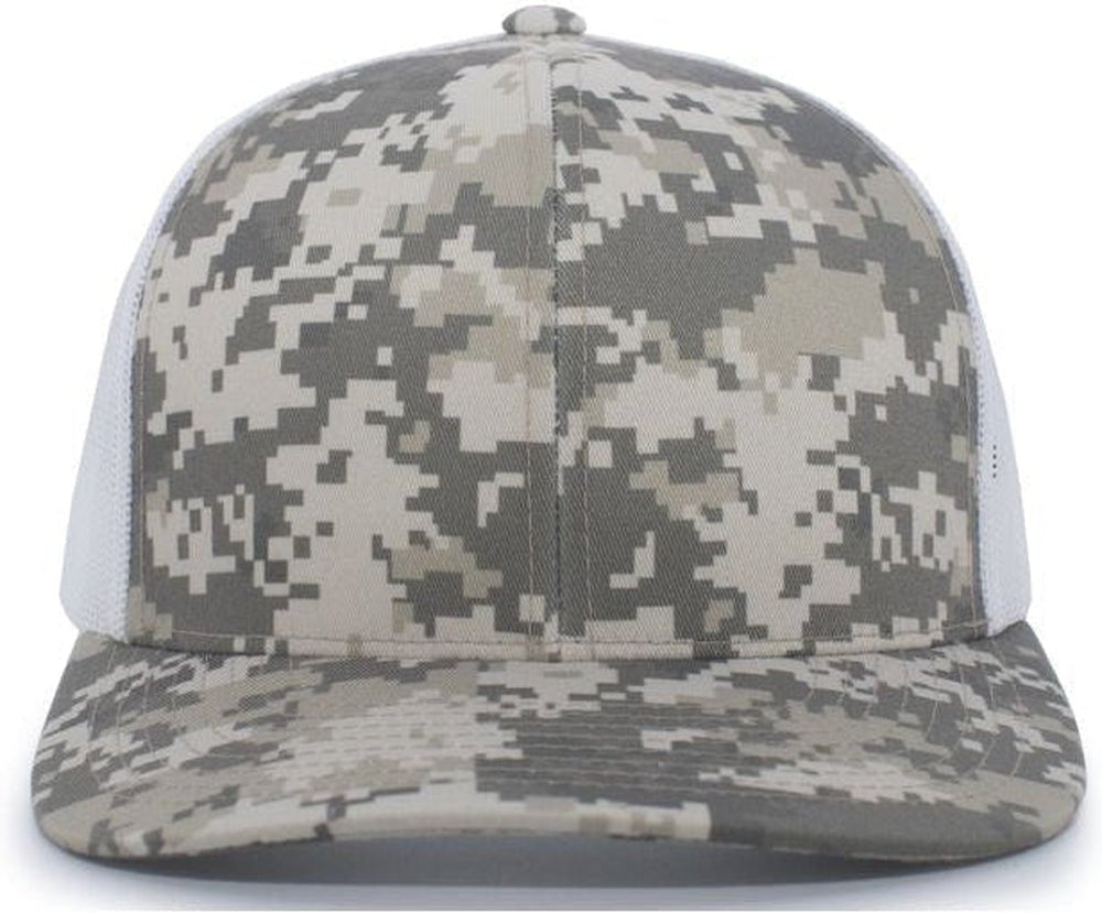 Pacific Headwear Camo Snapback Trucker Cap - JL Franklins
