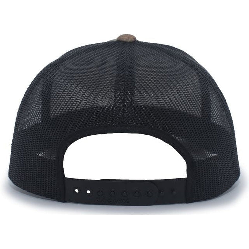 Pacific Headwear Camo Snapback Trucker Cap - JL Franklins