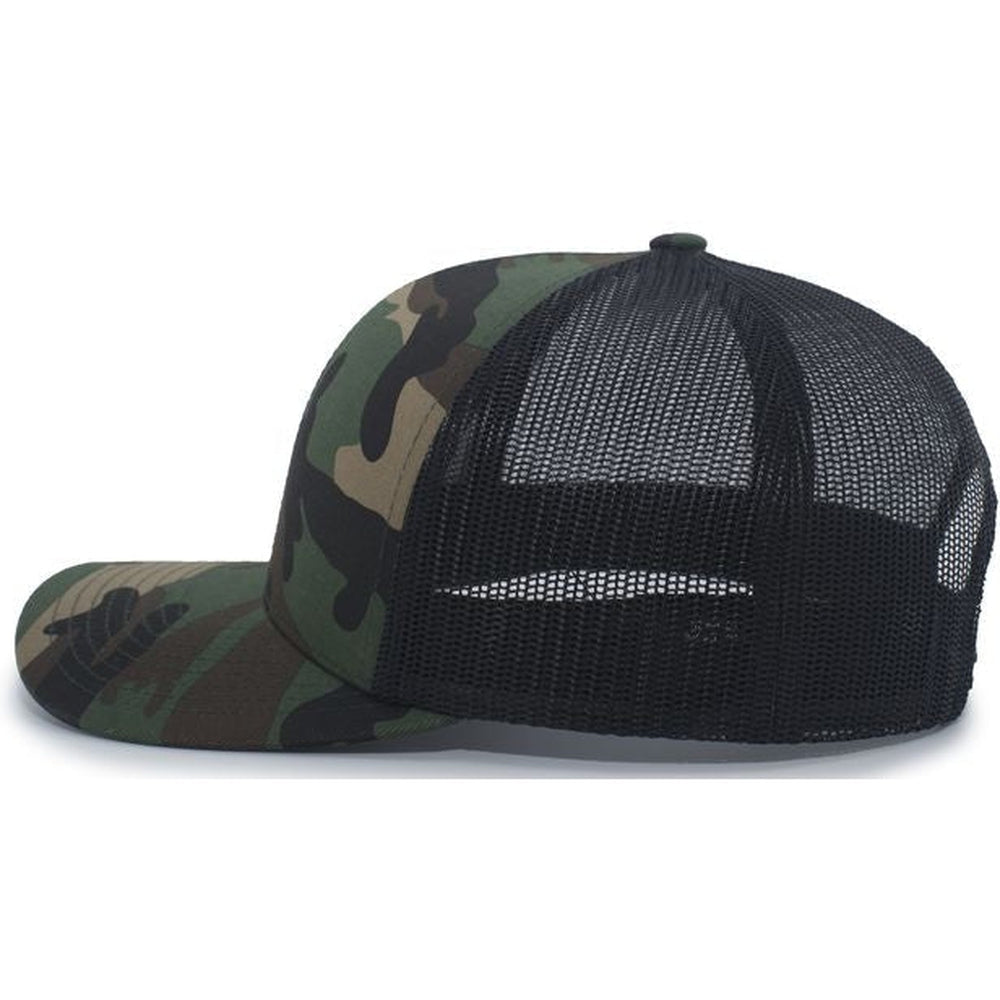 Pacific Headwear Camo Snapback Trucker Cap - JL Franklins