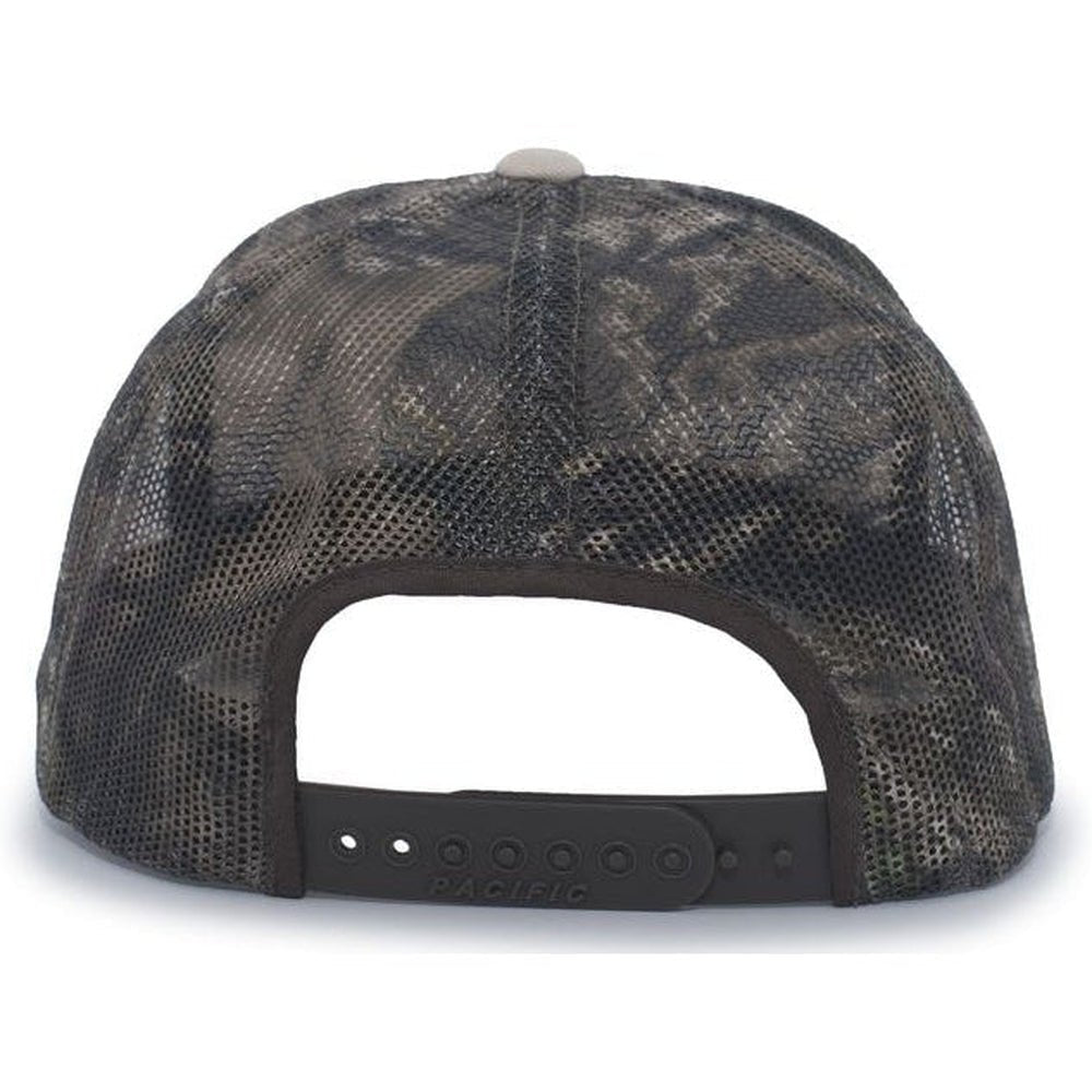 Pacific Headwear Camo Snapback Trucker Cap - JL Franklins