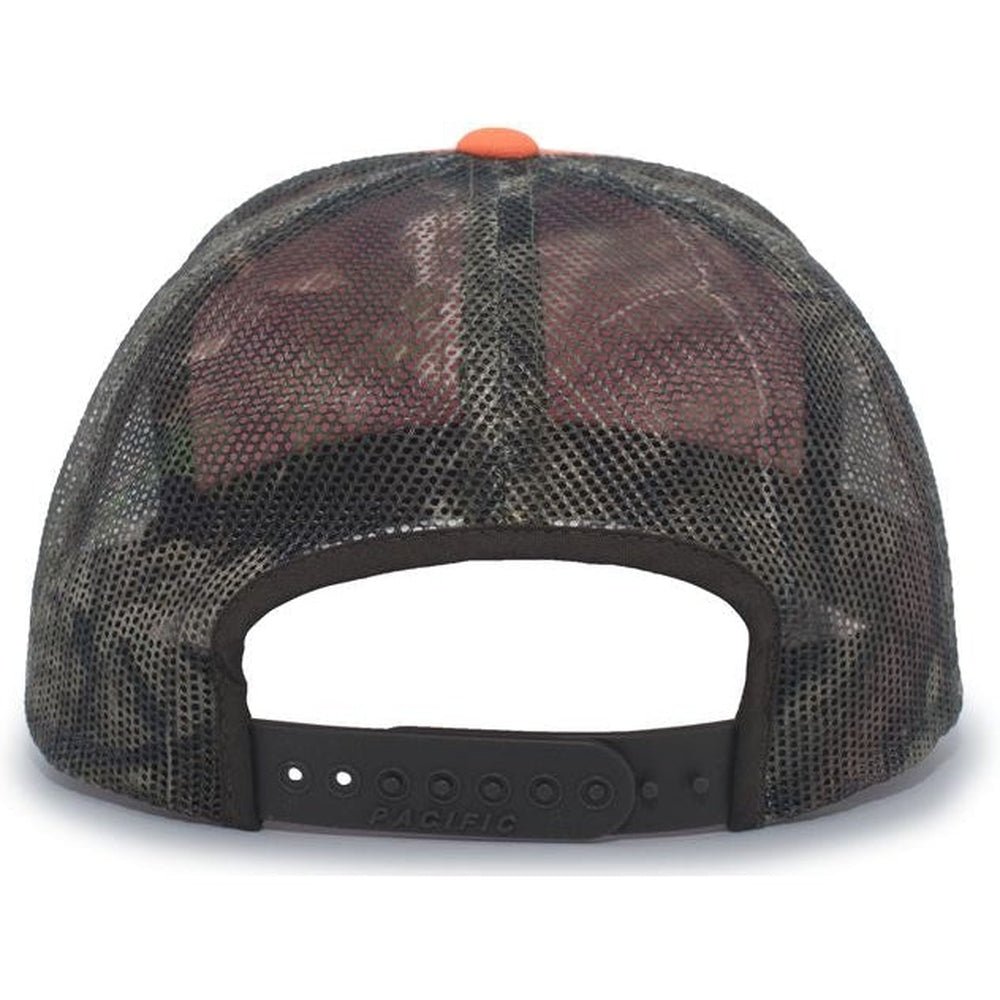 Pacific Headwear Camo Snapback Trucker Cap - JL Franklins