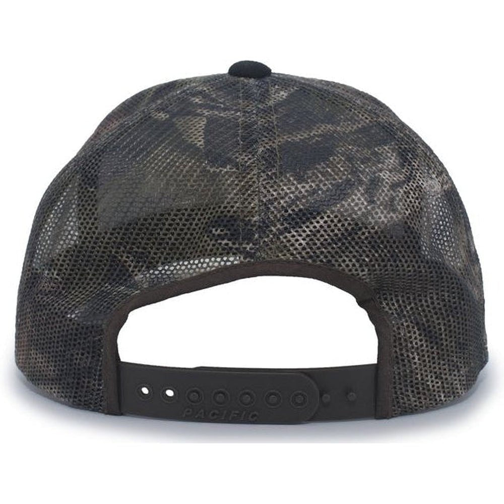 Pacific Headwear Camo Snapback Trucker Cap - JL Franklins