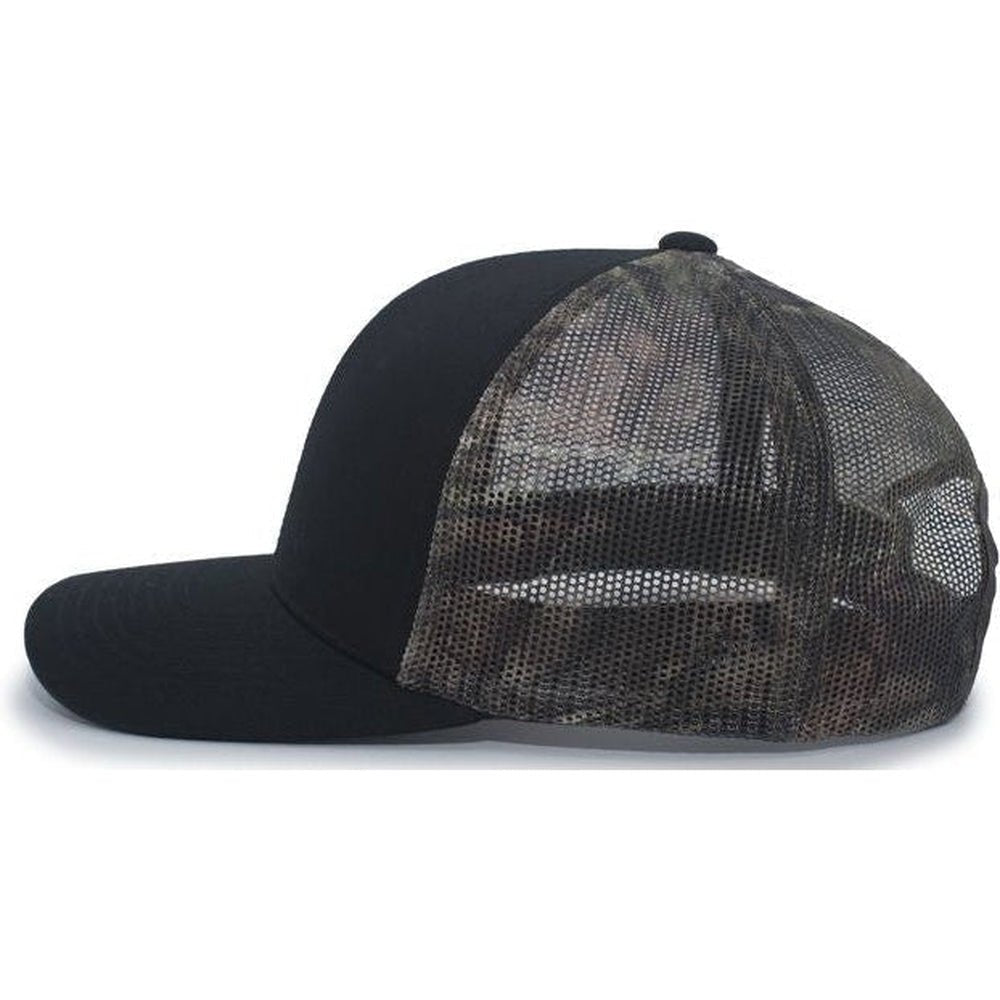 Pacific Headwear Camo Snapback Trucker Cap - JL Franklins